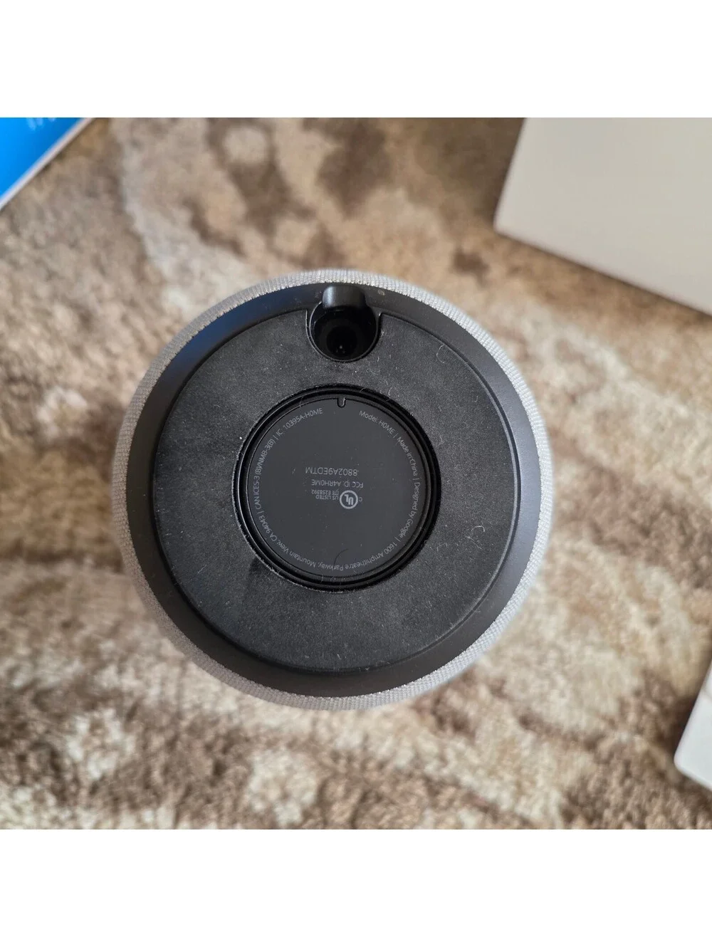 Google Home and Google Home mini (1st Gen HOA) Smart speakers - No power cord.